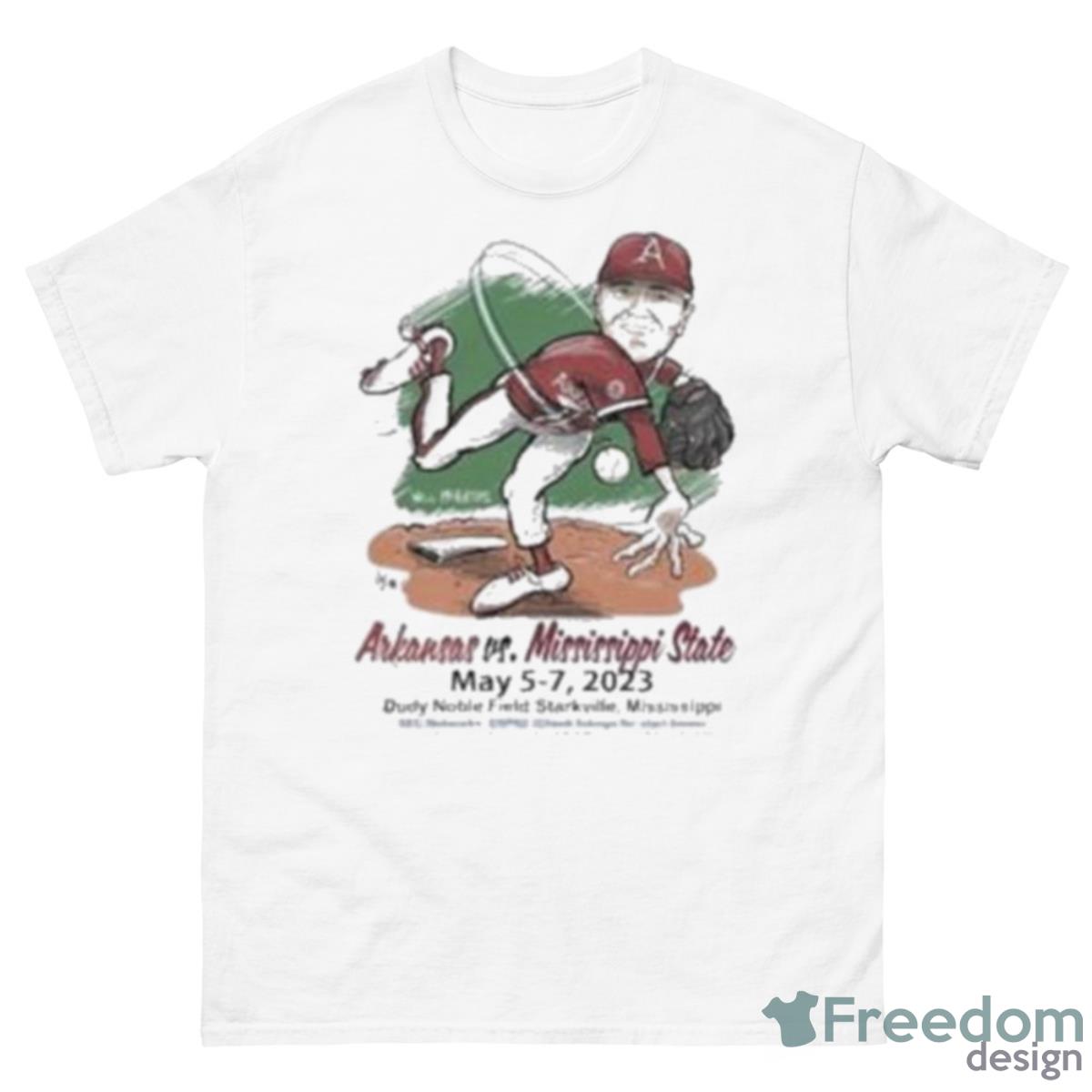 L Arkansas Vs Mississippi State May 5 7 2023 Dudy Noble Field Starkville Shirt - 500 Men’s Classic Tee Gildan