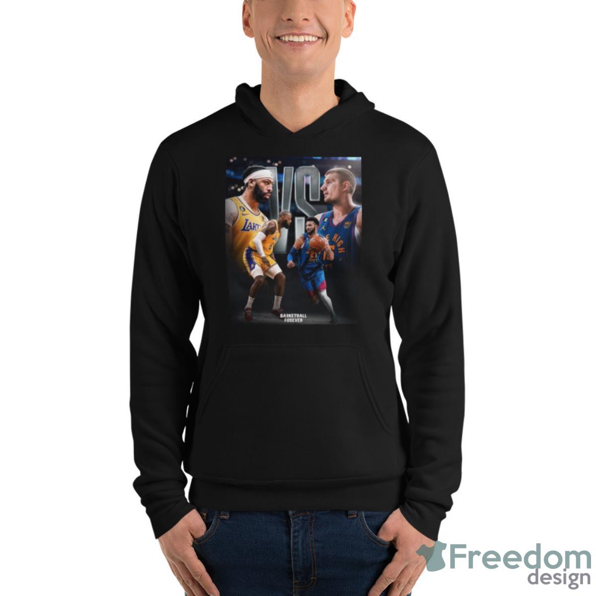 LA Lakers Vs Nuggets In The Western Conference Finals 2023 Shirt - Unisex Fleece Pullover Hoodie LA Lakers Vs Nuggets In The Western Conference Finals 2023 Shirt - Unisex Fleece Pullover Hoodie