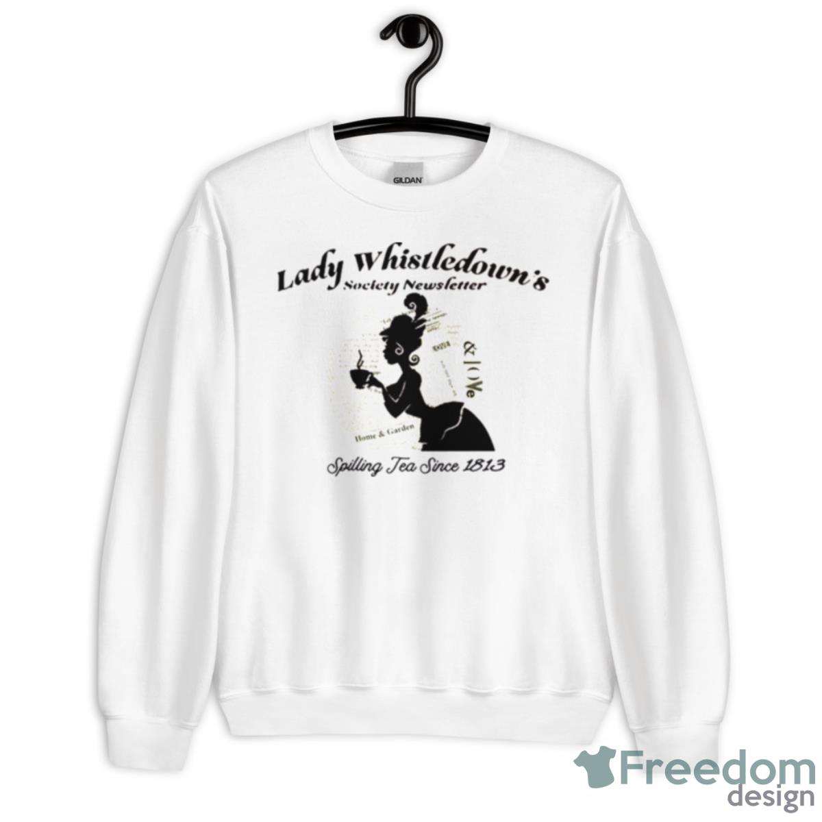 Lady Whistledown Society Paper Splling Tea Bridgerton Shirt - Unisex Heavy Blend Crewneck Sweatshirt