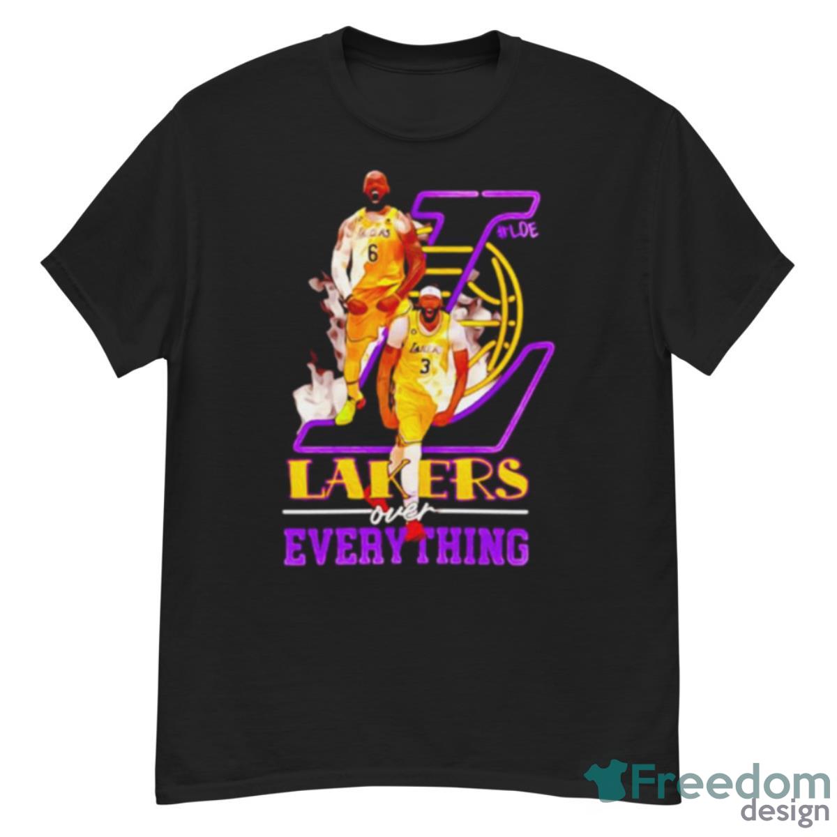 LeBron James And Anthony Davis Los Angeles Lakers Over Everything Shirt - G500 Men’s Classic T-Shirt