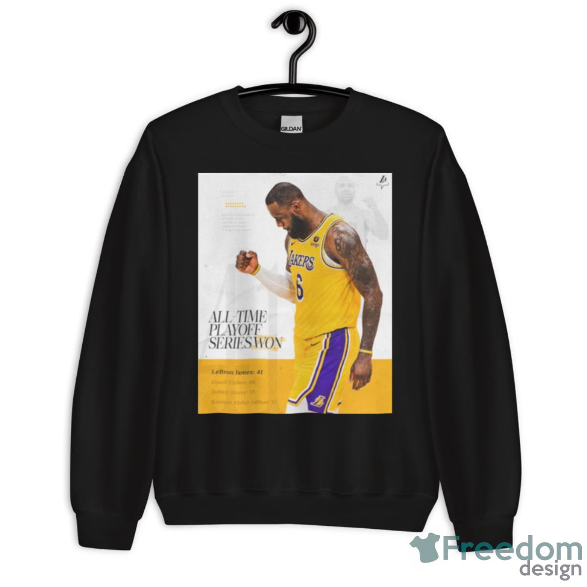 LeBron James Los Angeles Lakers Players Repping Purple And Gold Continue To Make Playoff History T Shirt - Unisex Crewneck Sweatshirt LeBron James Los Angeles Lakers Players Repping Purple And Gold Continue To Make Playoff History T Shirt - Unisex Crewneck Sweatshirt