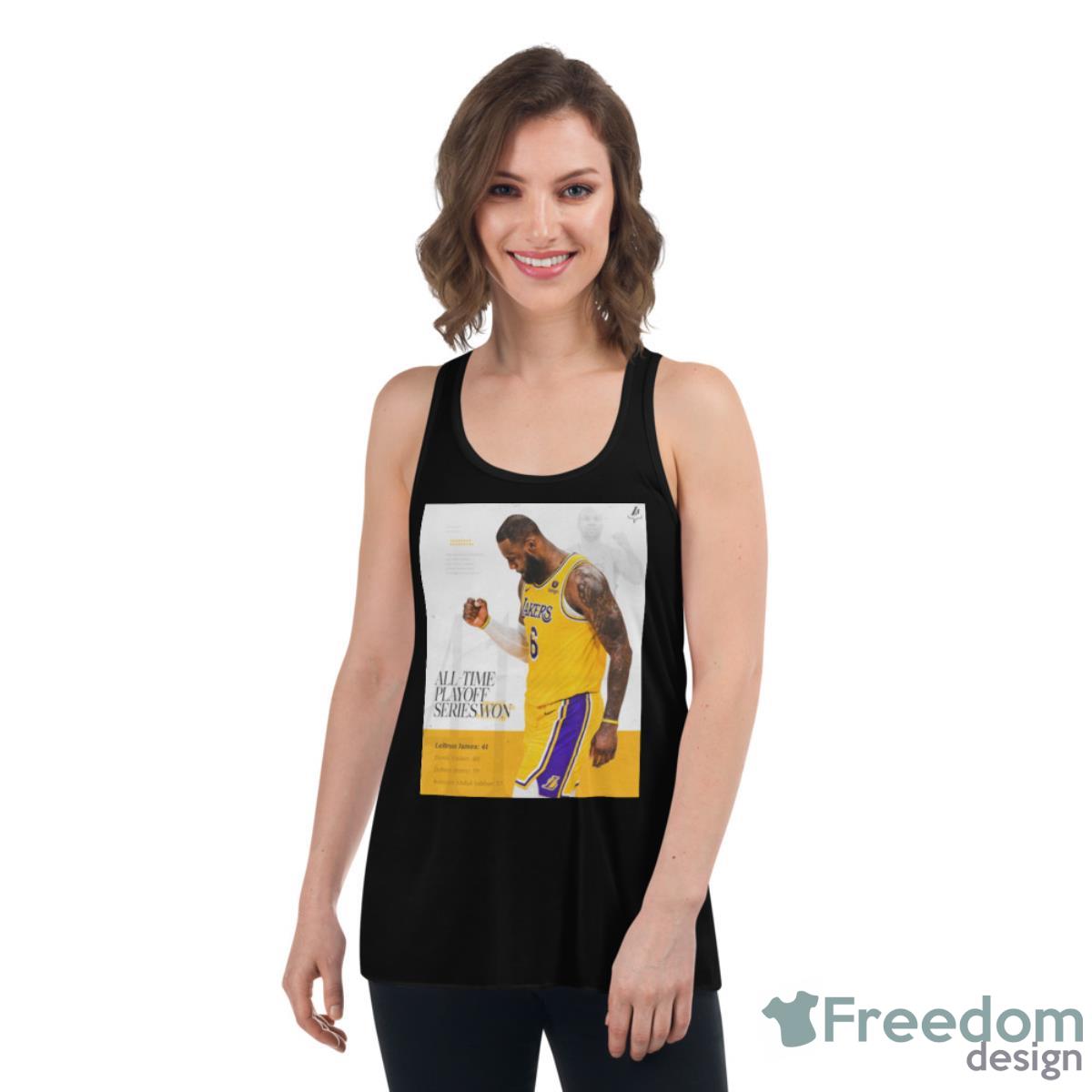 LeBron James Los Angeles Lakers Players Repping Purple And Gold Continue To Make Playoff History T Shirt image LeBron James Los Angeles Lakers Players Repping Purple And Gold Continue To Make Playoff History T Shirt