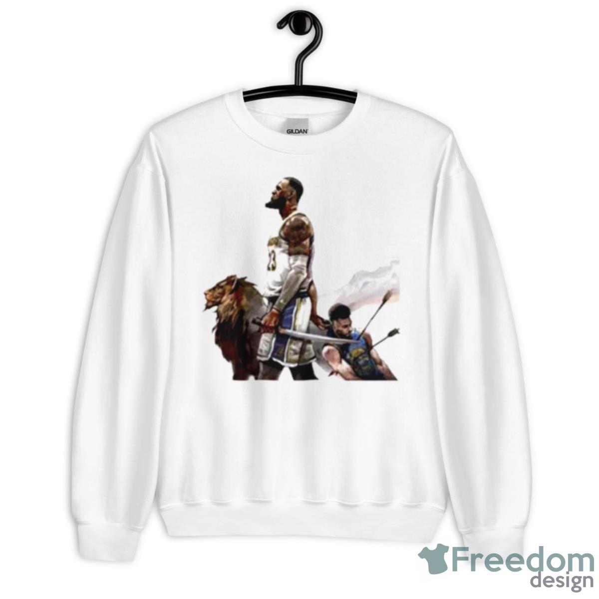 Lebron James Slaughter Stephen Curry Shirt - Unisex Heavy Blend Crewneck Sweatshirt