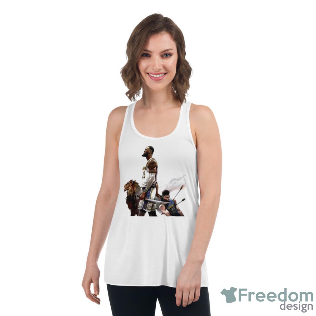 Lebron James Slaughter Stephen Curry Shirt - Womens Flowy Racerback Tank Lebron James Slaughter Stephen Curry Shirt - Womens Flowy Racerback Tank