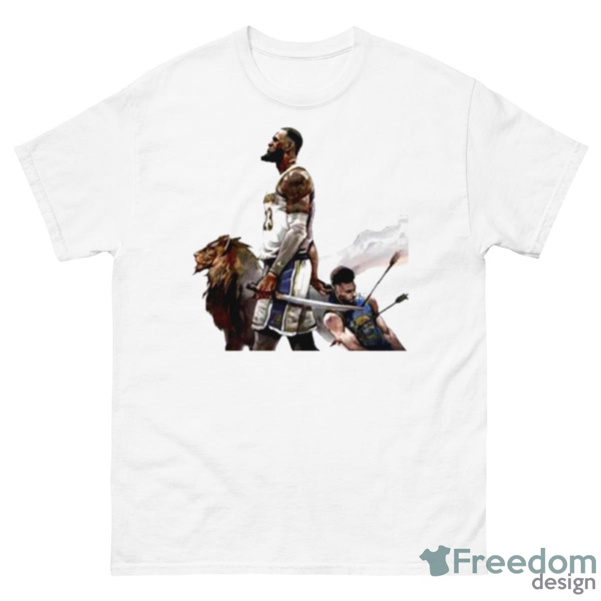 Lebron James Slaughter Stephen Curry Shirt - 500 Men’s Classic Tee Gildan