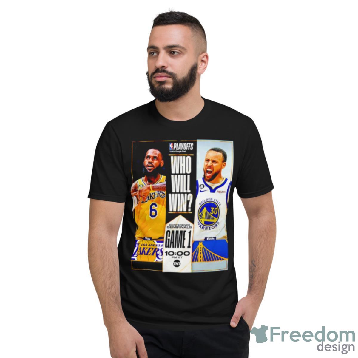 LeBron James Vs Stephen Curry Who Will Win Shirt - Short Sleeve T-Shirt