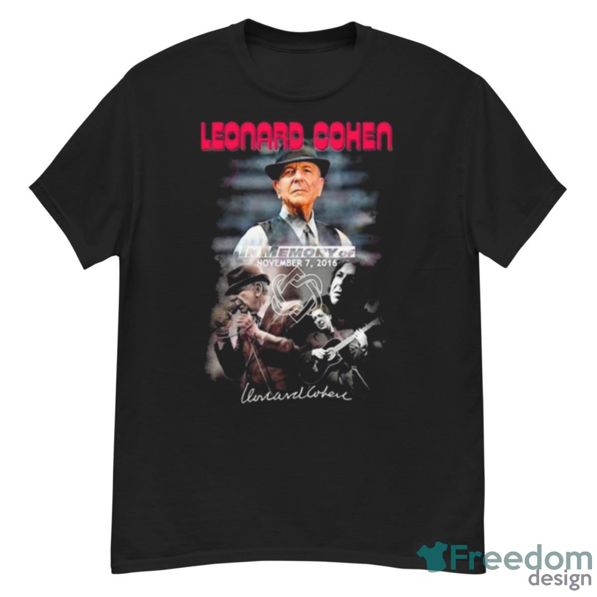 Leonard Cohen In Memory Of November 7 2016 Signature Shirt - G500 Men’s Classic T-Shirt