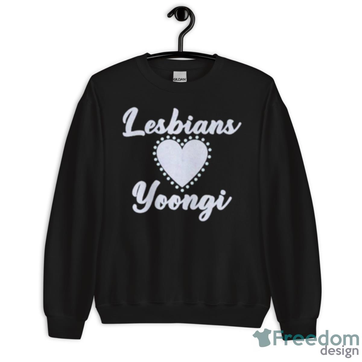 Lesbians Love Yoongi Shirt - Unisex Crewneck Sweatshirt Lesbians Love Yoongi Shirt - Unisex Crewneck Sweatshirt