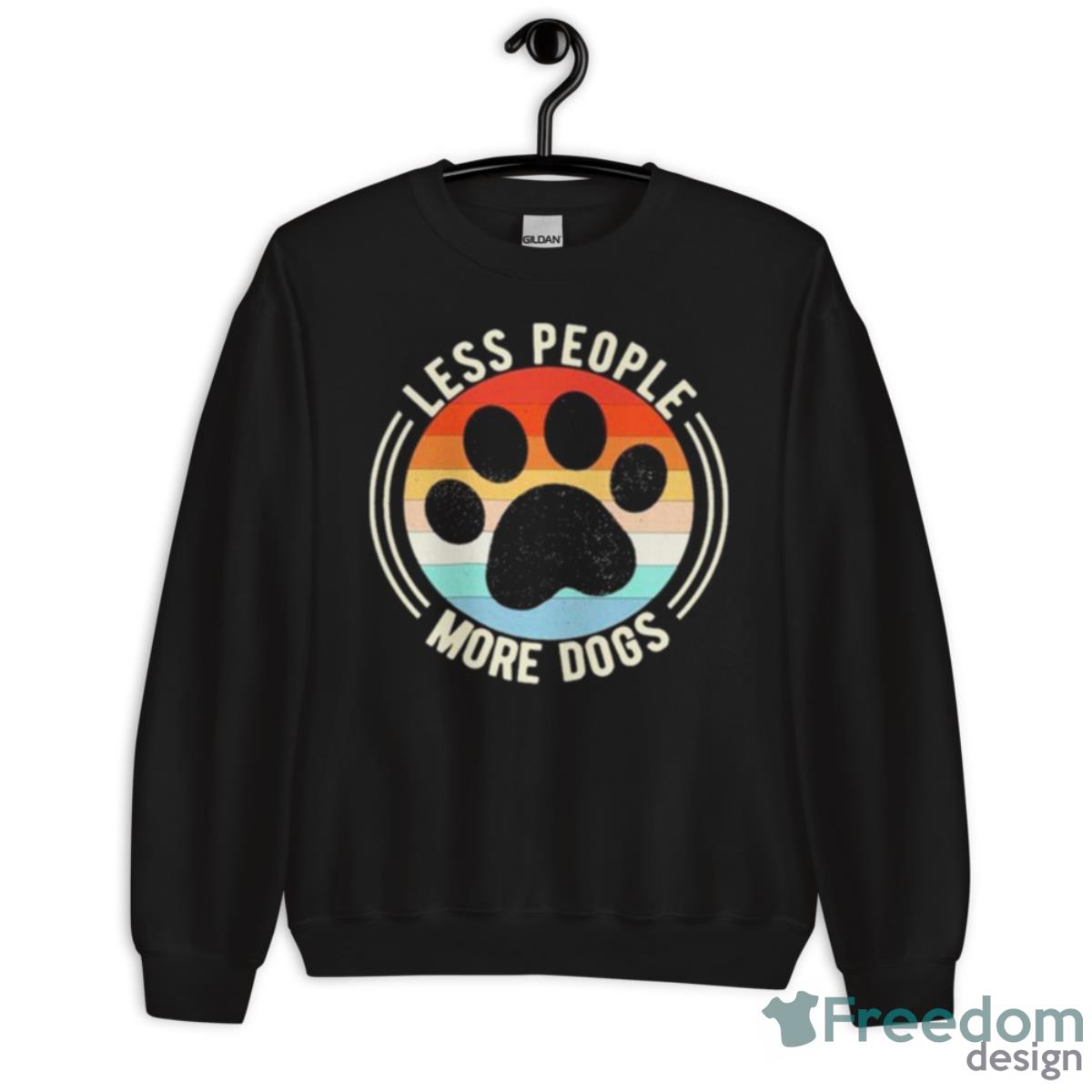 Less People More Dogs Feet Vintage Shirt