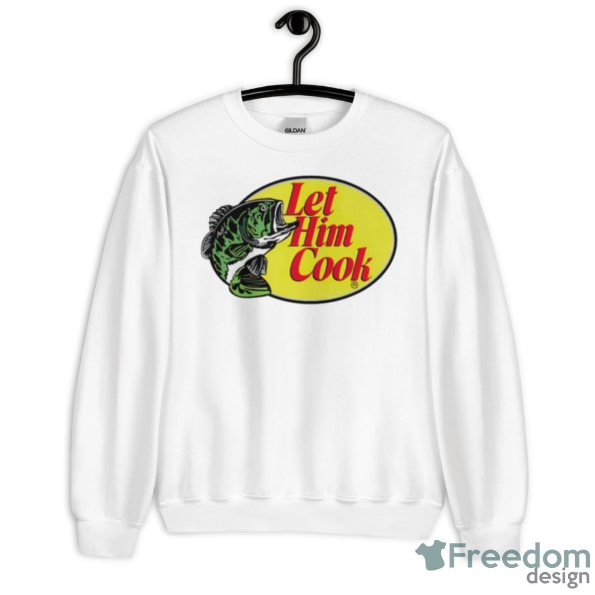Let Him Cook Fishing Shirt - Unisex Heavy Blend Crewneck Sweatshirt