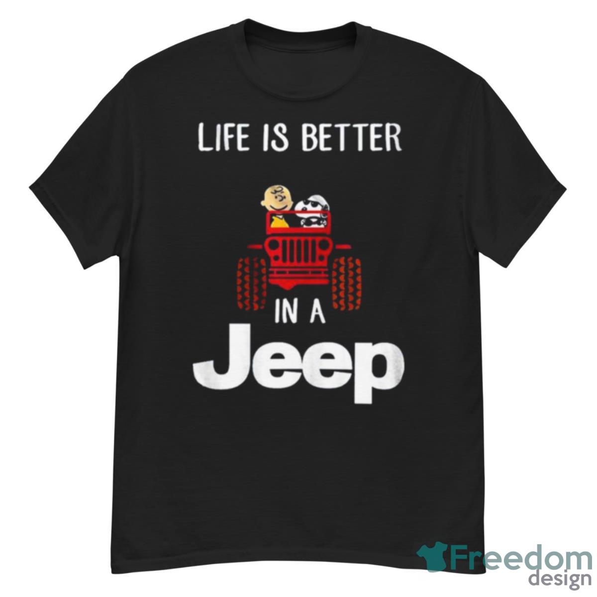 Life Is Better Snoopy In A Jeep Shirt - G500 Men’s Classic T-Shirt