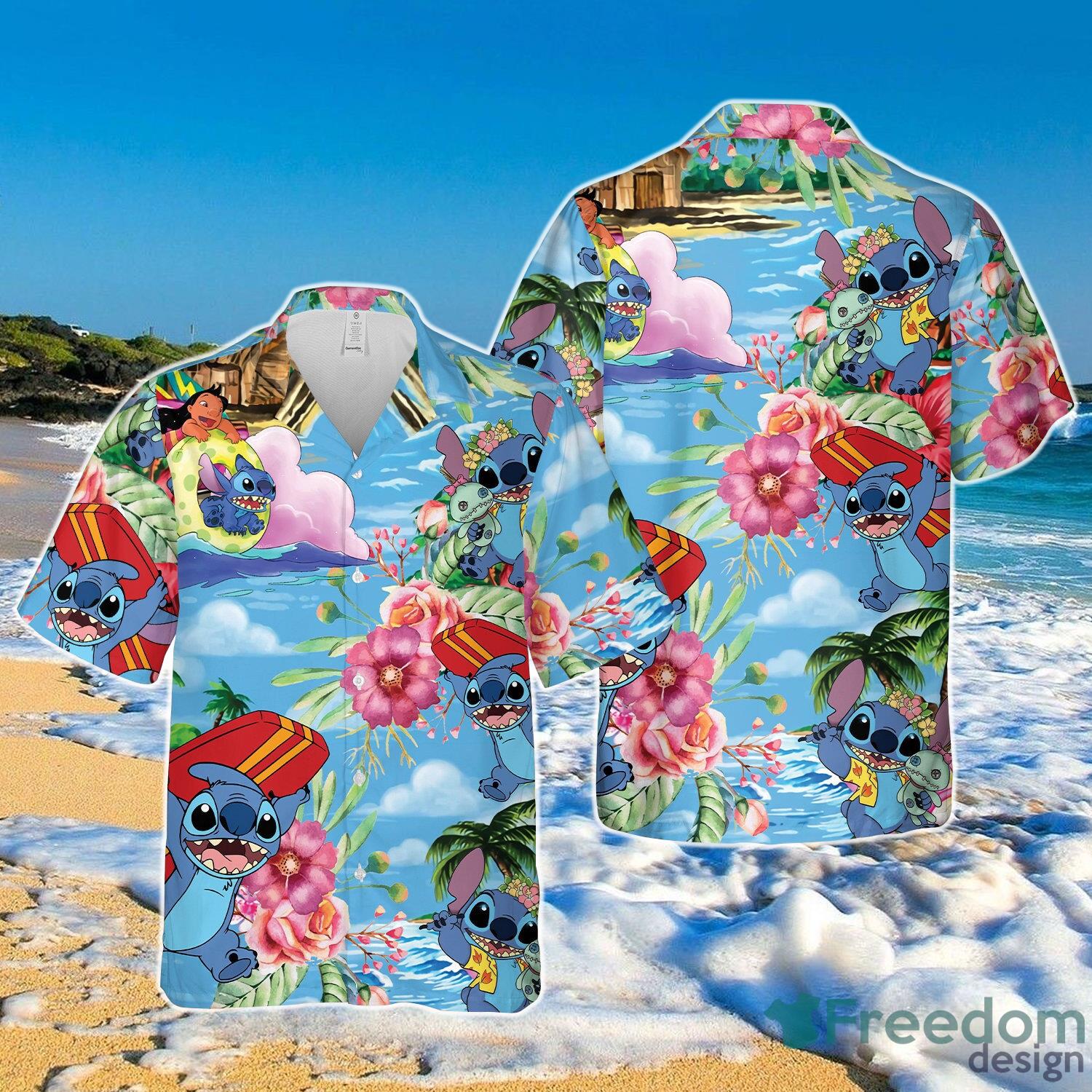 Lilo And Stitch Beach Hawaii Shirt For Men And Women Product Photo 1