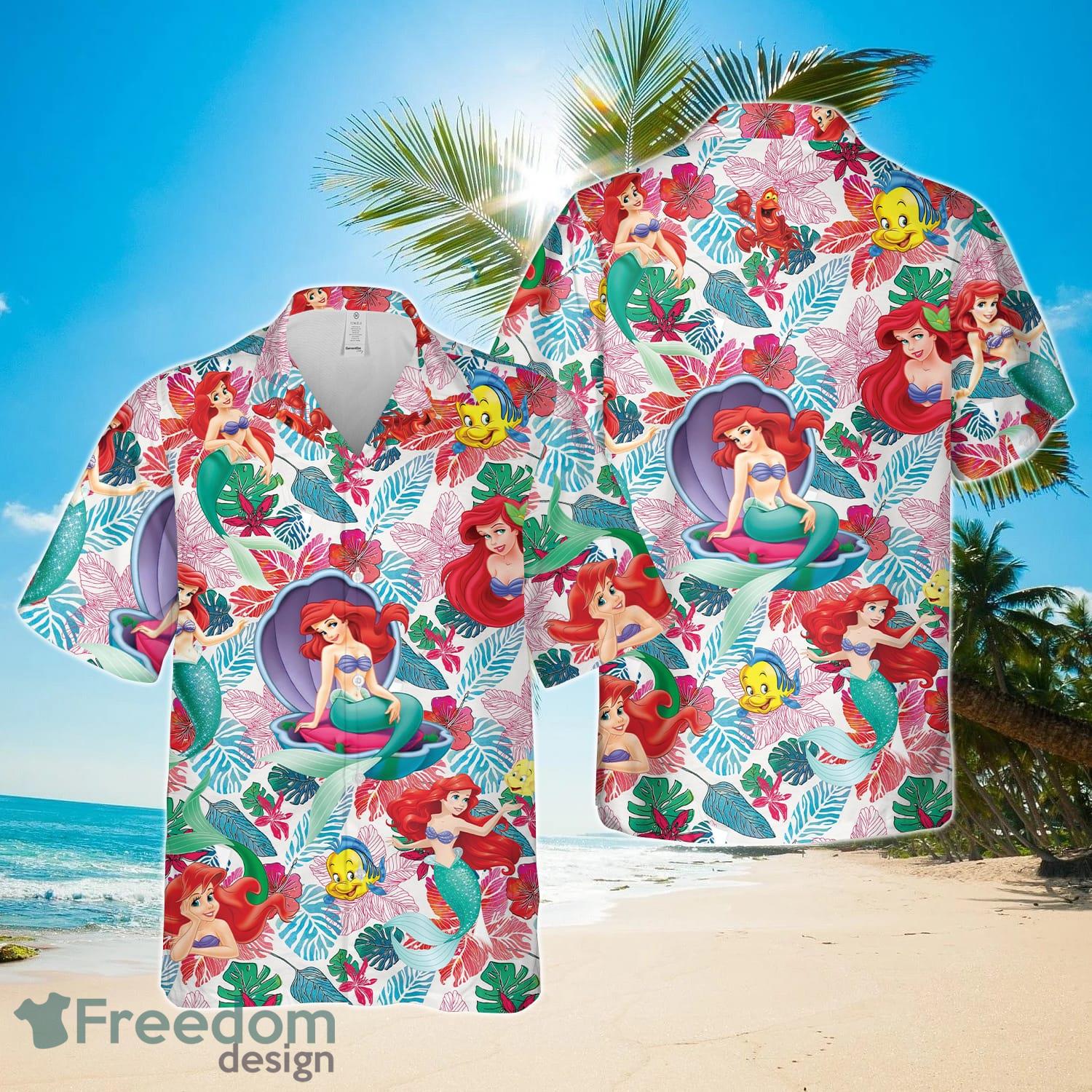 Little Mermaid Hawaiian Shirt, Ariel Aloha Shirt Product Photo 1