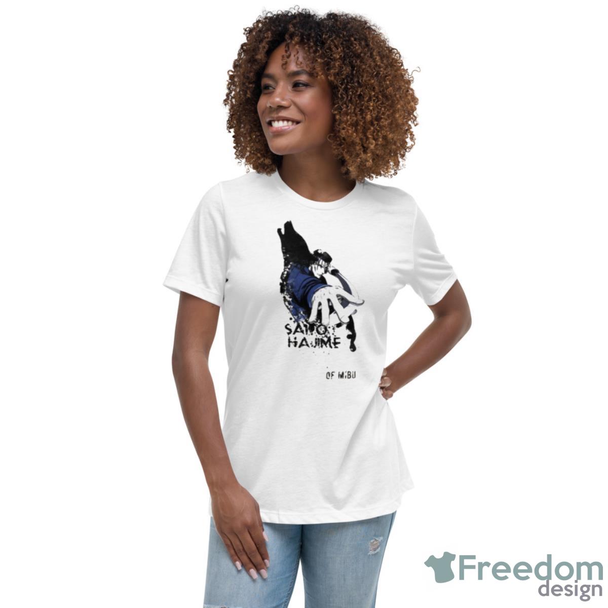 Lone Wolf Of Mibu Rurouni Kenshin Shirt - Womens Relaxed Short Sleeve Jersey Tee Lone Wolf Of Mibu Rurouni Kenshin Shirt - Womens Relaxed Short Sleeve Jersey Tee