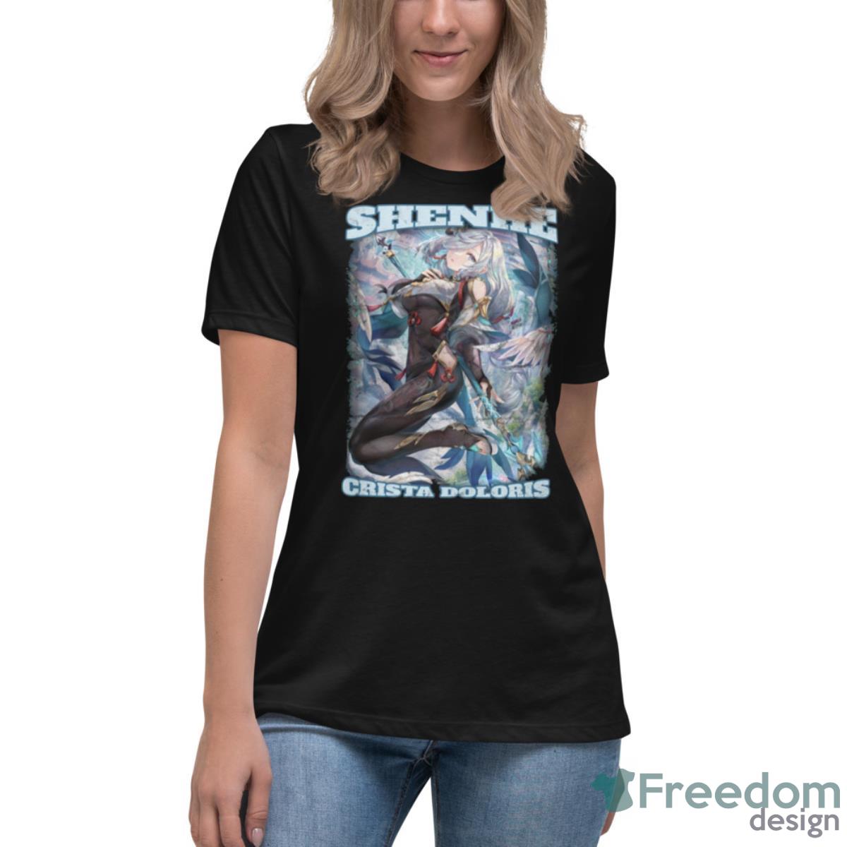 Lonesome Transcendence Shenhe Crista Doloris Genshin Impact Shirt - Womens Relaxed Short Sleeve Jersey Tee Lonesome Transcendence Shenhe Crista Doloris Genshin Impact Shirt - Womens Relaxed Short Sleeve Jersey Tee