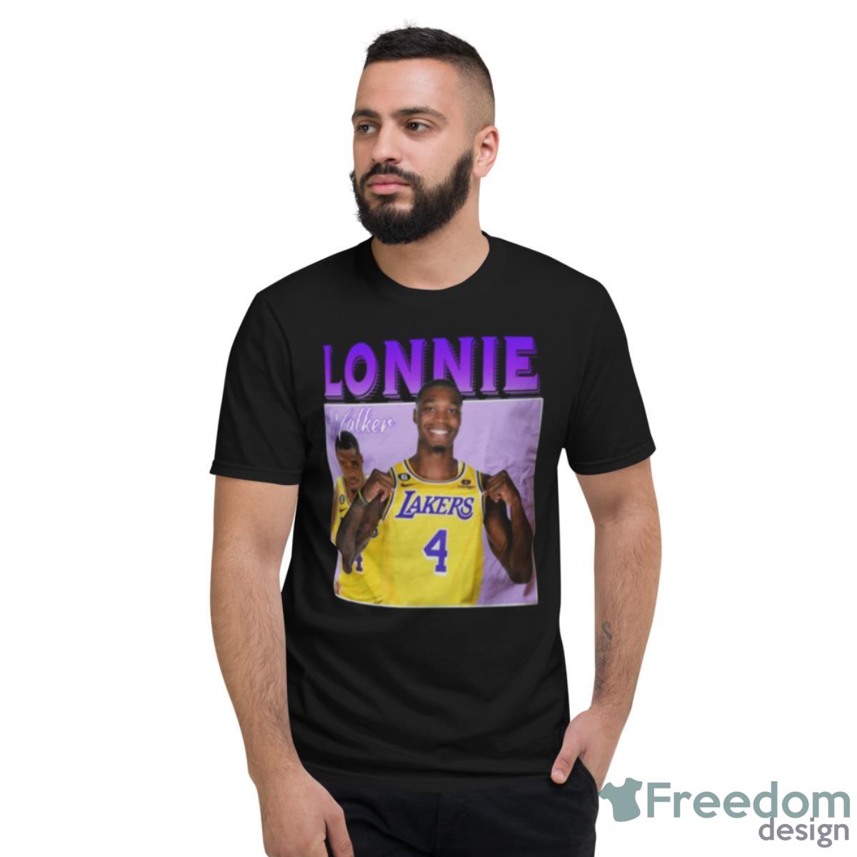 Lonnie Walker Lakers Playoffs Nba Baseball Shirt - Short Sleeve T-Shirt