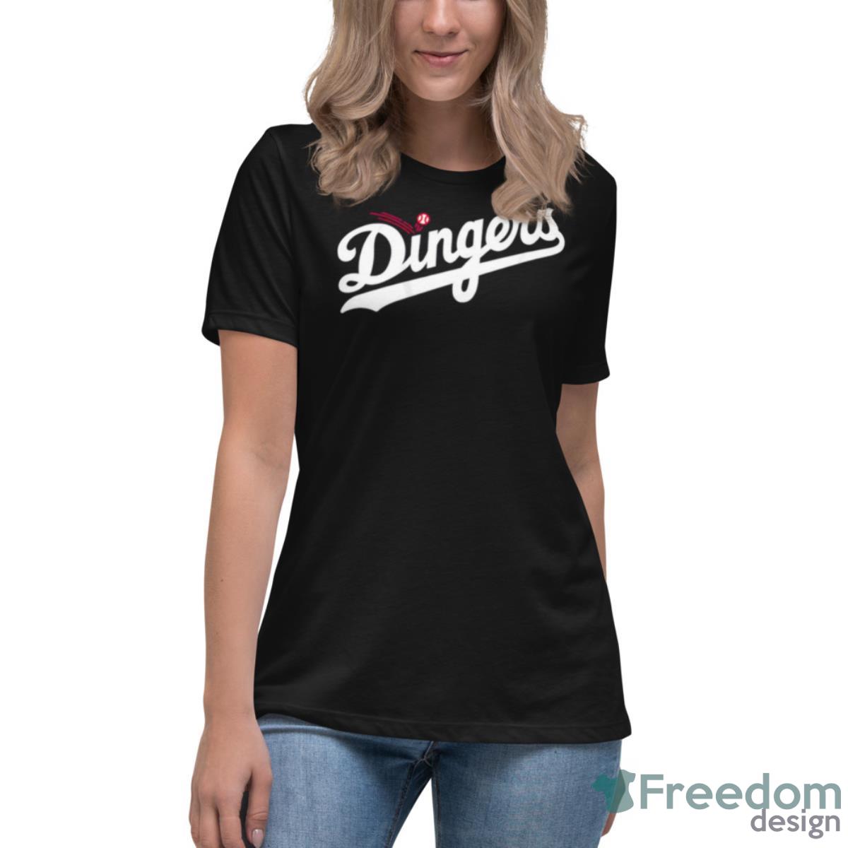 Los Angeles Dingers Shirt - Womens Relaxed Short Sleeve Jersey Tee Los Angeles Dingers Shirt - Womens Relaxed Short Sleeve Jersey Tee