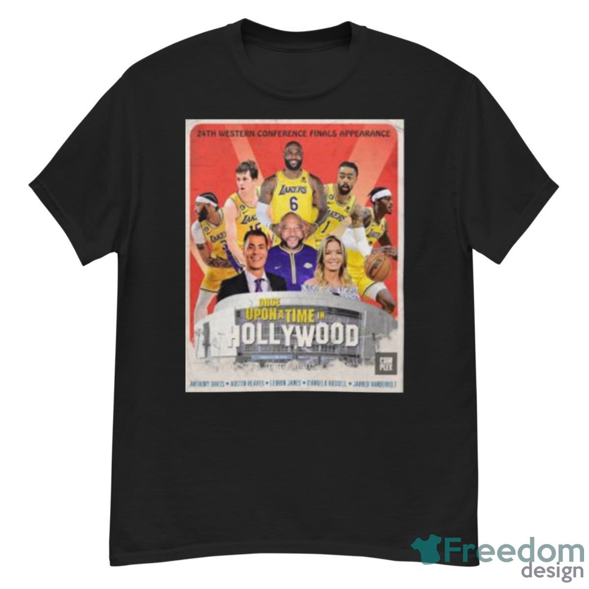 Los Angeles Lakers 24th Western Conference Finals Appearance Once Upon A Time In Hollywood Shirt - G500 Men’s Classic T-Shirt