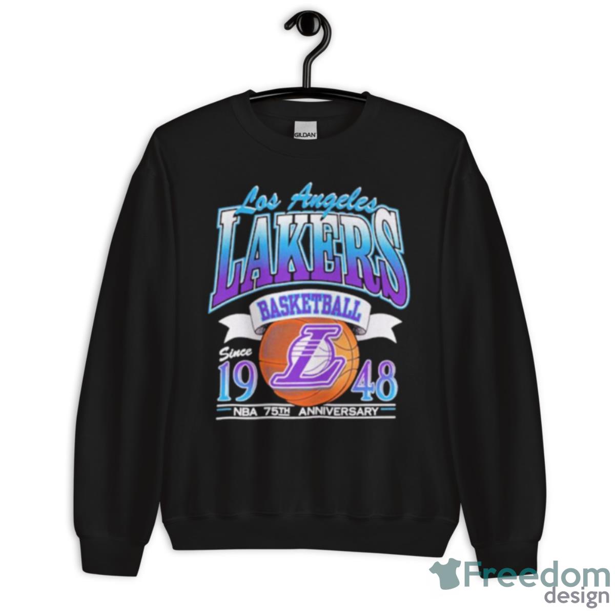 Los Angeles Lakers Basketball Since 1948 NBA 75Th Anniversary Lal Fan Shirt - Unisex Crewneck Sweatshirt Los Angeles Lakers Basketball Since 1948 NBA 75Th Anniversary Lal Fan Shirt - Unisex Crewneck Sweatshirt