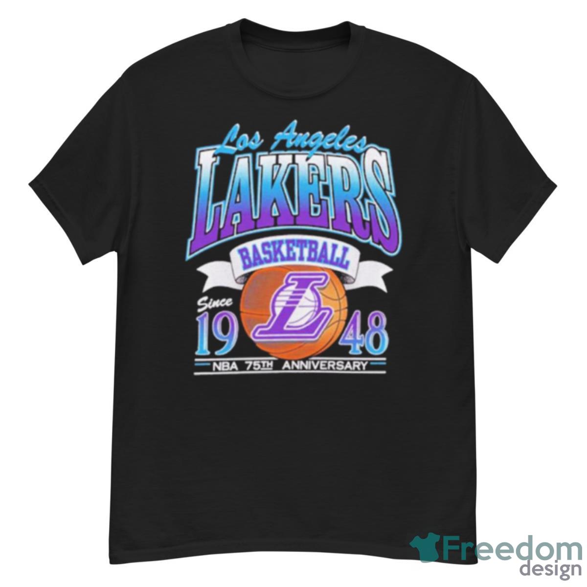 Los Angeles Lakers Basketball Since 1948 NBA 75Th Anniversary Lal Fan Shirt - G500 Men’s Classic T-Shirt