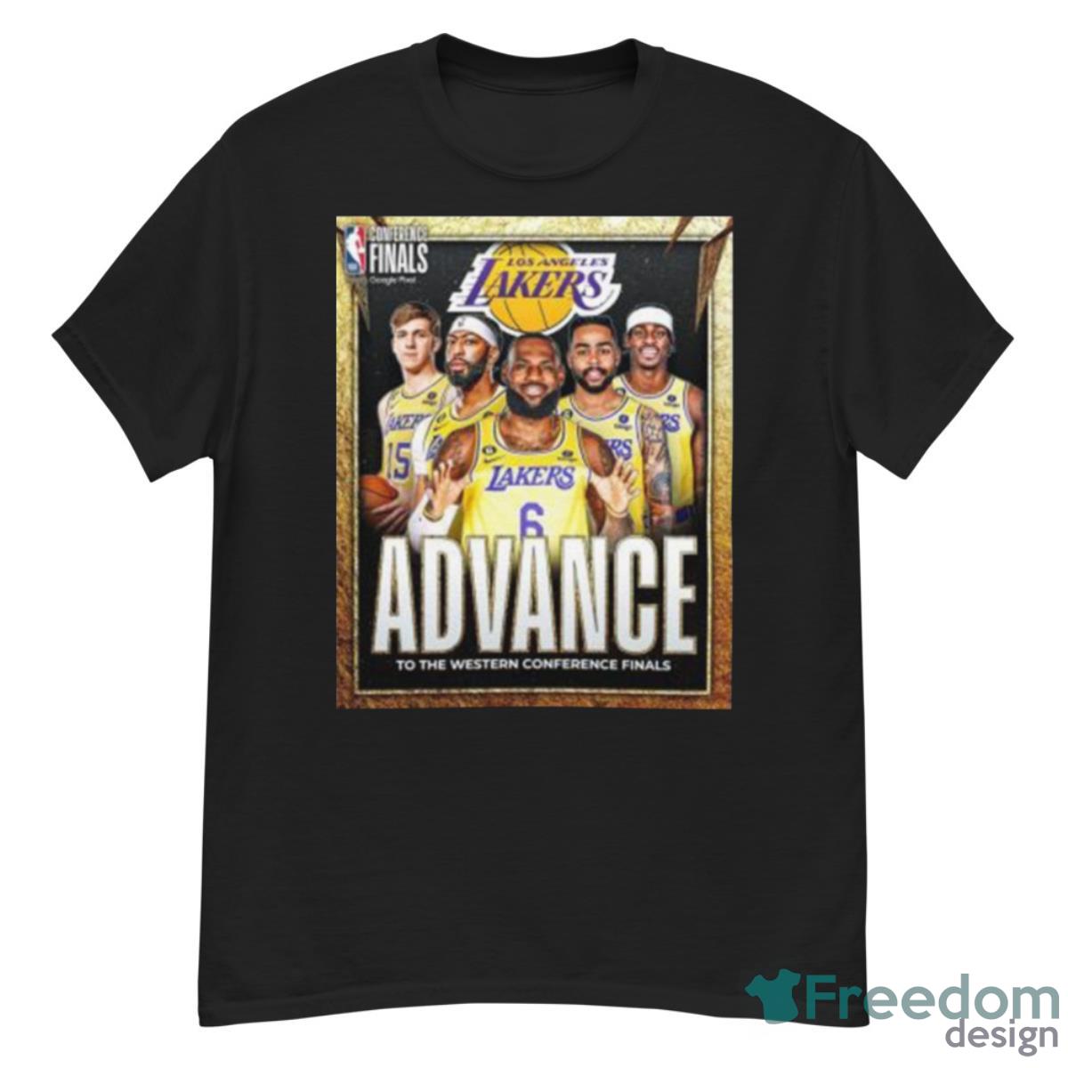 Los Angeles Lakers NBA Conference Finals Advance To The Western Conference Finals Poster Shirt - G500 Men’s Classic T-Shirt