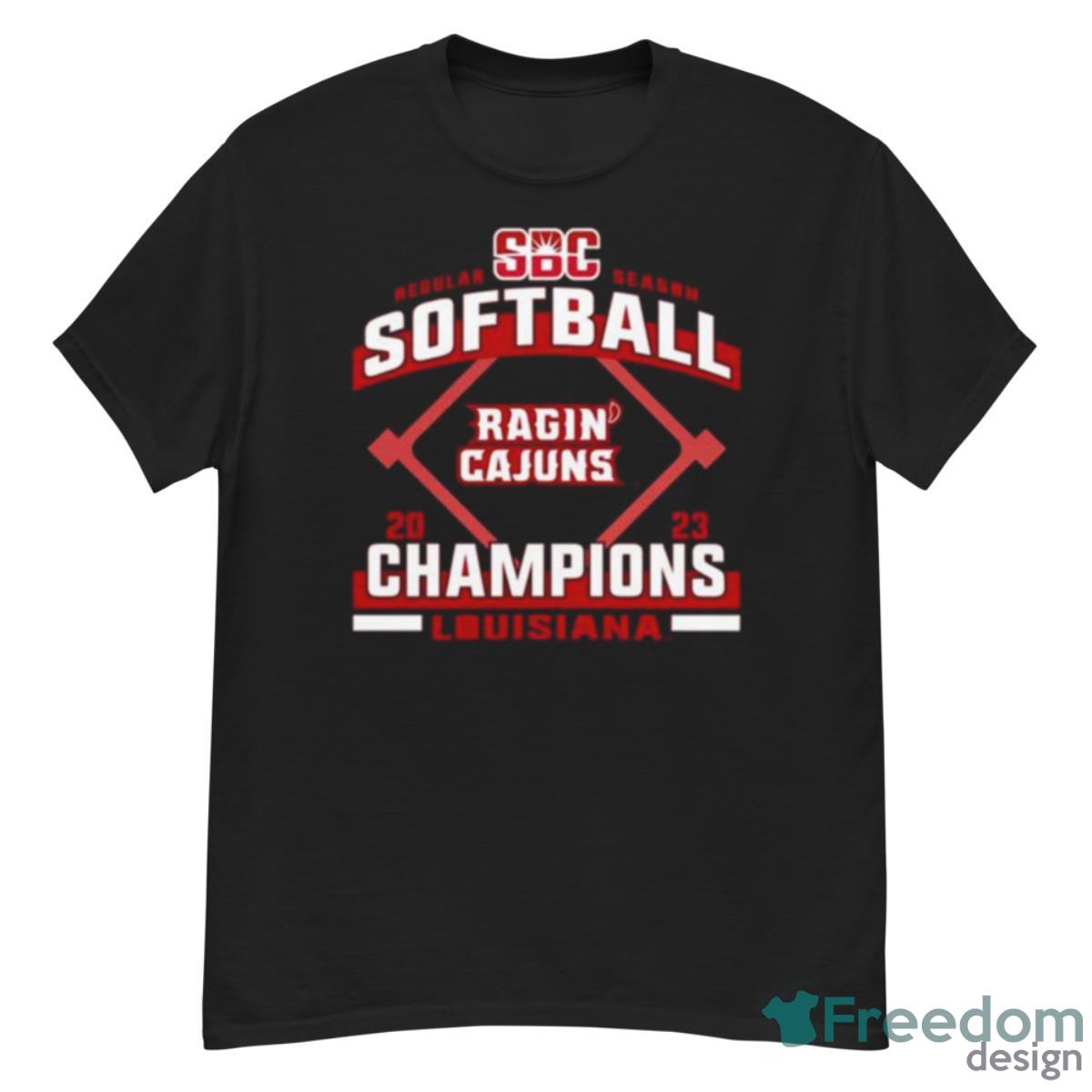 Louisiana Ragin’ Cajuns 2023 Sun Belt Softball Regular Season Champions Shirt - G500 Men’s Classic T-Shirt