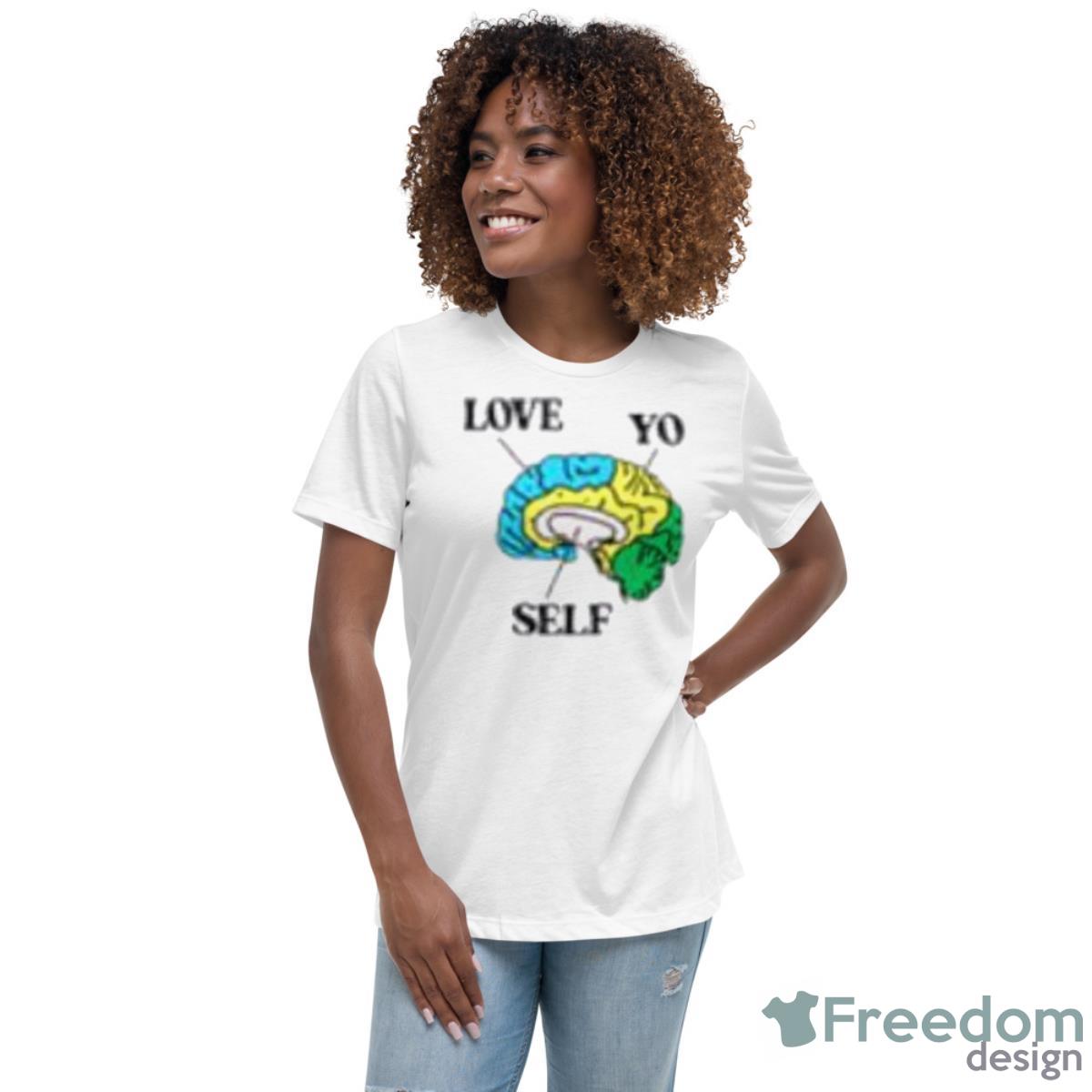 Love Yo Self In Pocket Shirt - Womens Relaxed Short Sleeve Jersey Tee Love Yo Self In Pocket Shirt - Womens Relaxed Short Sleeve Jersey Tee