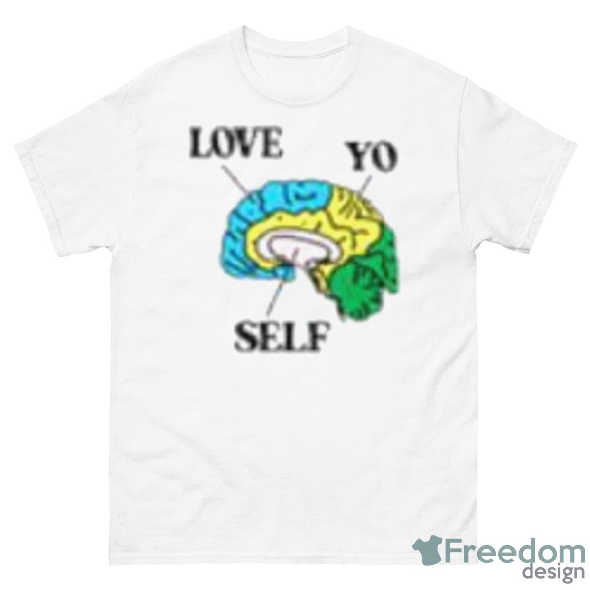 Love Yo Self In Pocket Shirt - 500 Men’s Classic Tee Gildan