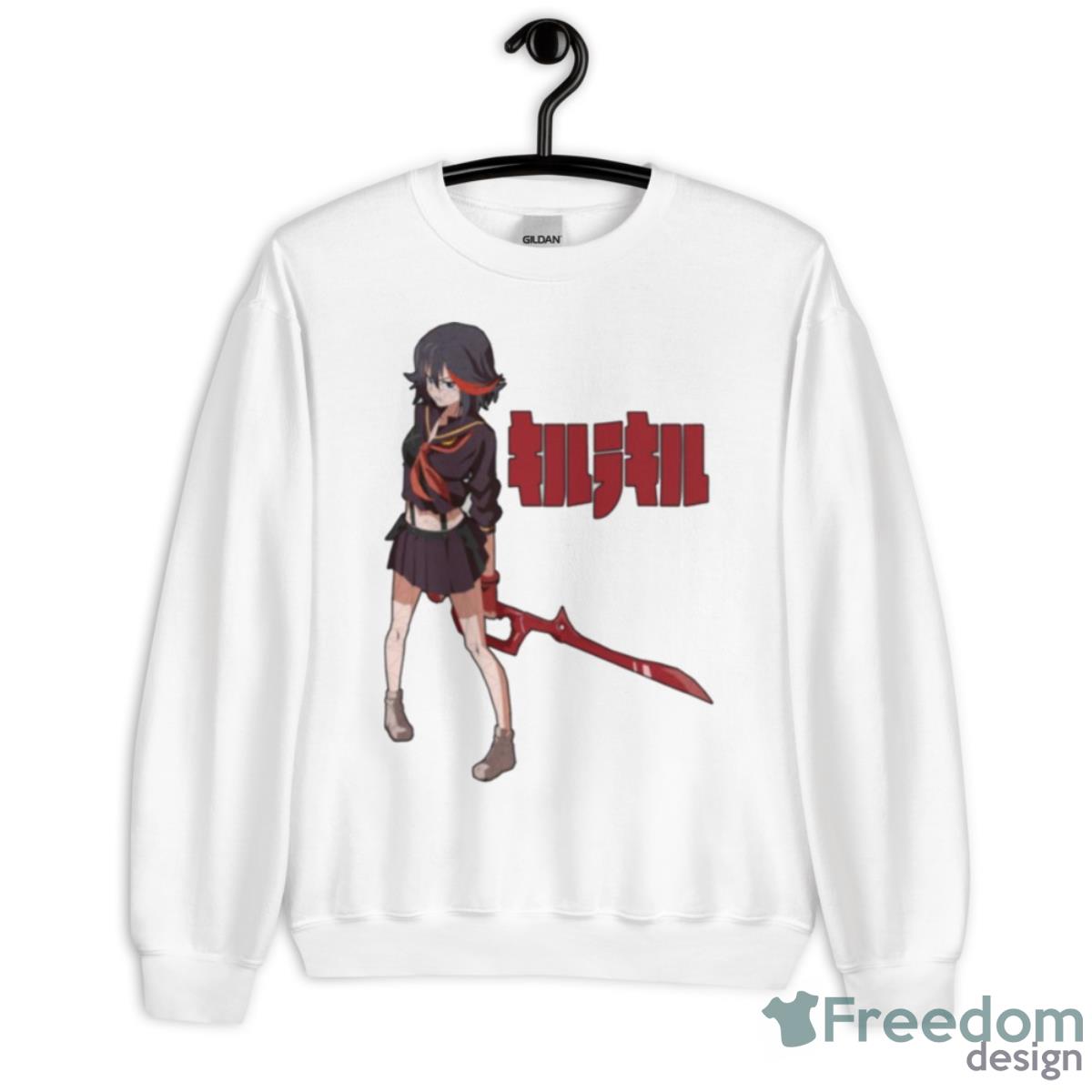 Low Poly Kill La Kill Ryuko Matoi Japanese Shirt - Unisex Heavy Blend Crewneck Sweatshirt
