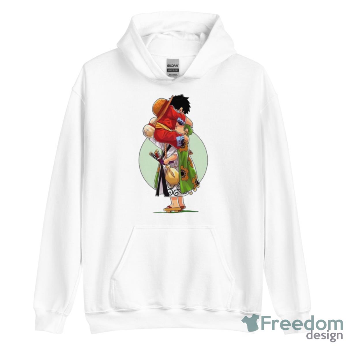 Luffy And Zoro Funny Friends One Piece Male Characters Shirt - Unisex Heavy Blend Hooded Sweatshirt Luffy And Zoro Funny Friends One Piece Male Characters Shirt - Unisex Heavy Blend Hooded Sweatshirt