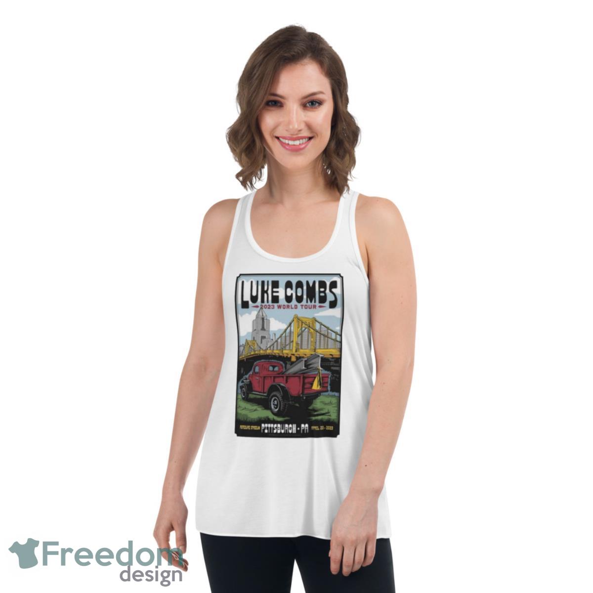 Luke Combs Acrisure Stadium Pittsburgh, PA April 29 2023 Shirt - Womens Flowy Racerback Tank Luke Combs Acrisure Stadium Pittsburgh, PA April 29 2023 Shirt - Womens Flowy Racerback Tank
