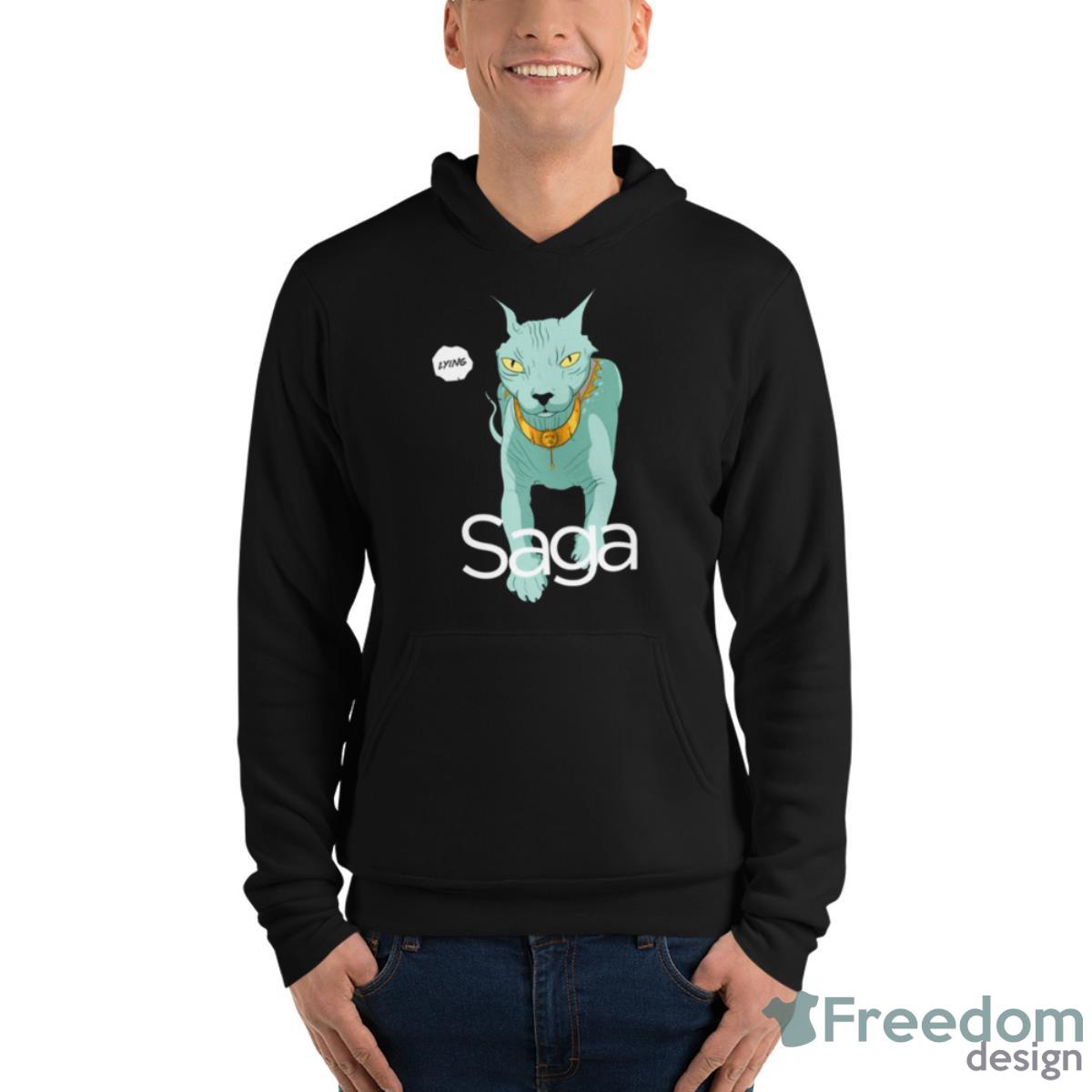 Lying Cat Cool Cat In Saga Comic Shirt - Unisex Fleece Pullover Hoodie Lying Cat Cool Cat In Saga Comic Shirt - Unisex Fleece Pullover Hoodie