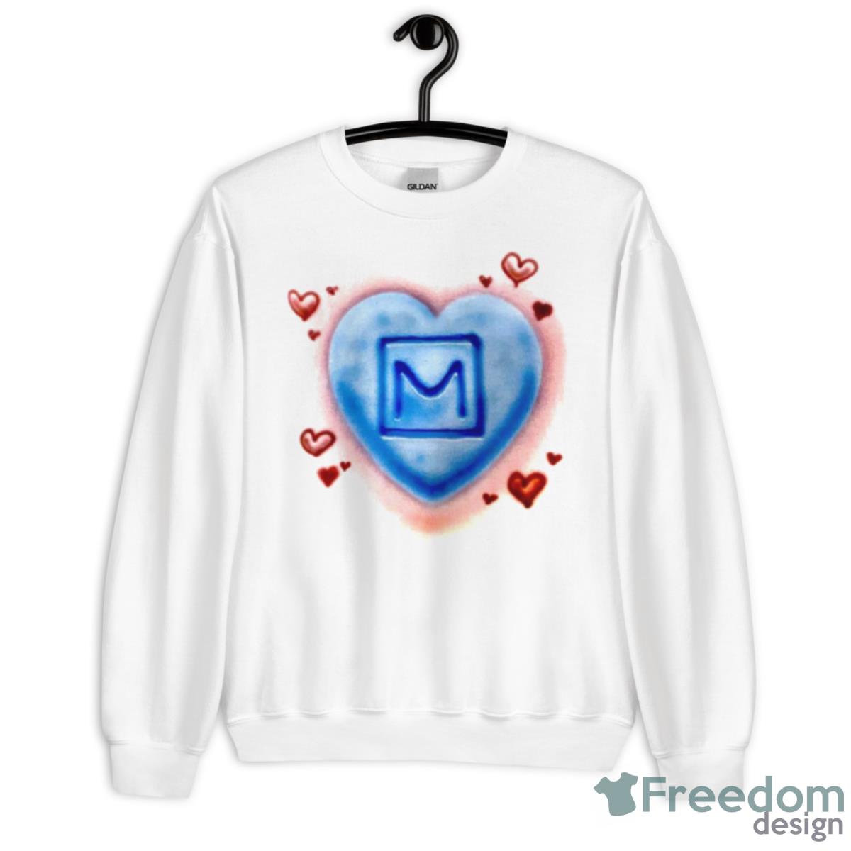 M Terrible Love Shirt - Unisex Heavy Blend Crewneck Sweatshirt