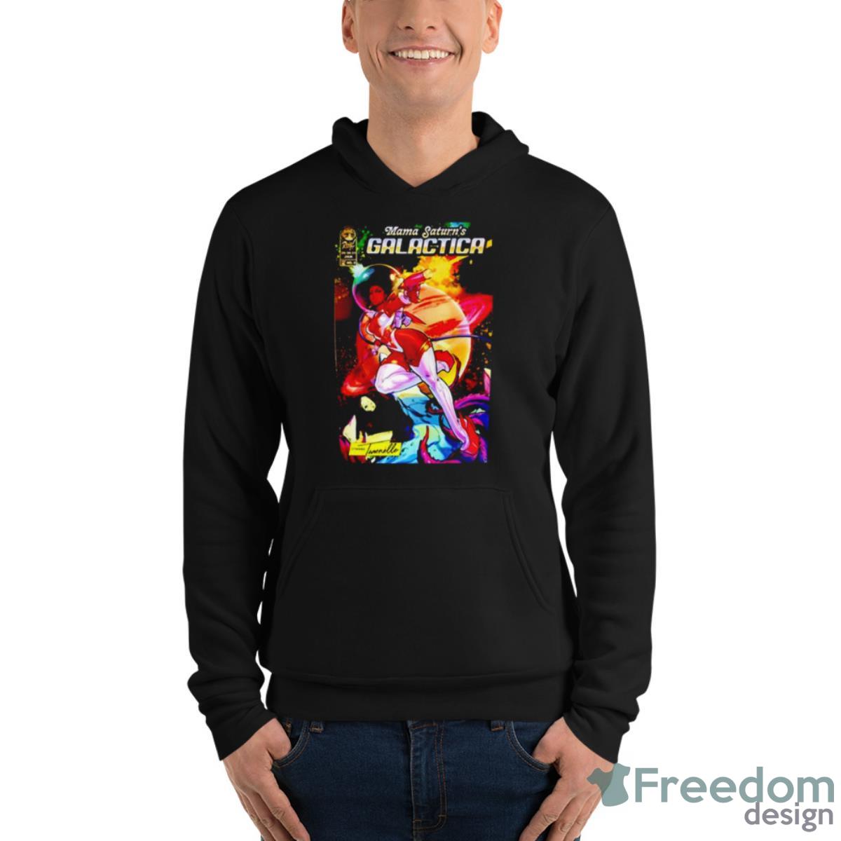 Mama Saturn’s Galactica Shirt - Unisex Fleece Pullover Hoodie Mama Saturn’s Galactica Shirt - Unisex Fleece Pullover Hoodie
