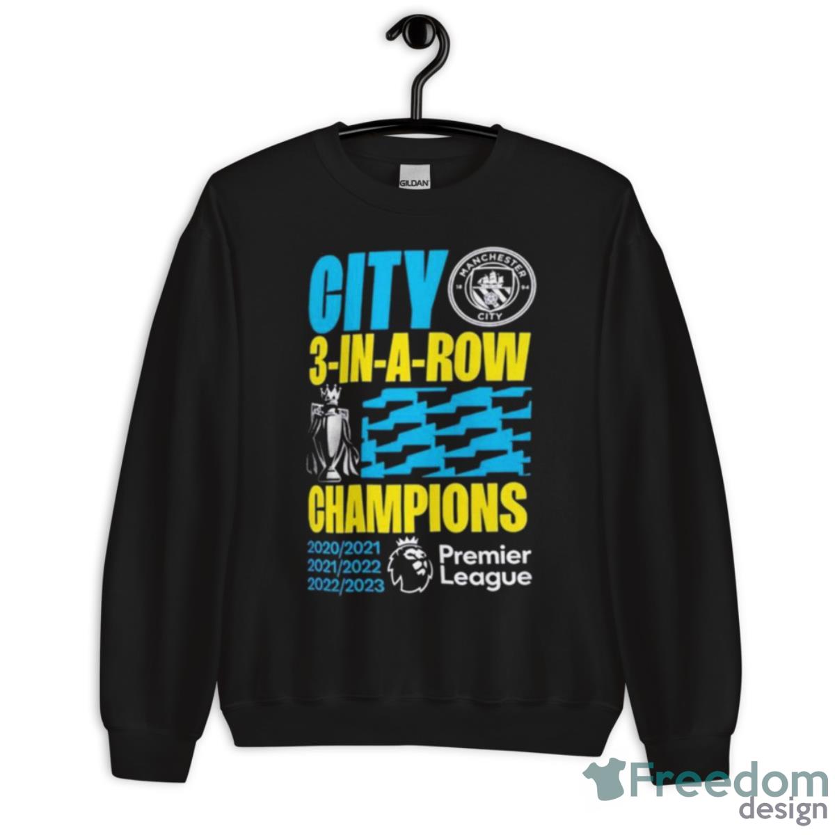 Manchester City 22 23 Premier League Champions 3D Shirt Gifts For Your Favorite NFL Fan