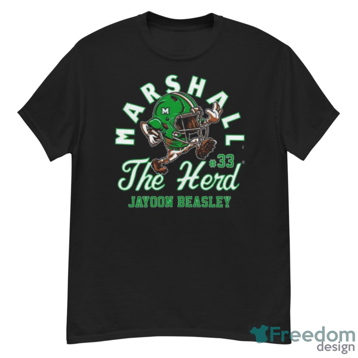 Marshall Thundering Herd Ncaa Football Jayoon Beasley T Shirt - G500 Men’s Classic T-Shirt