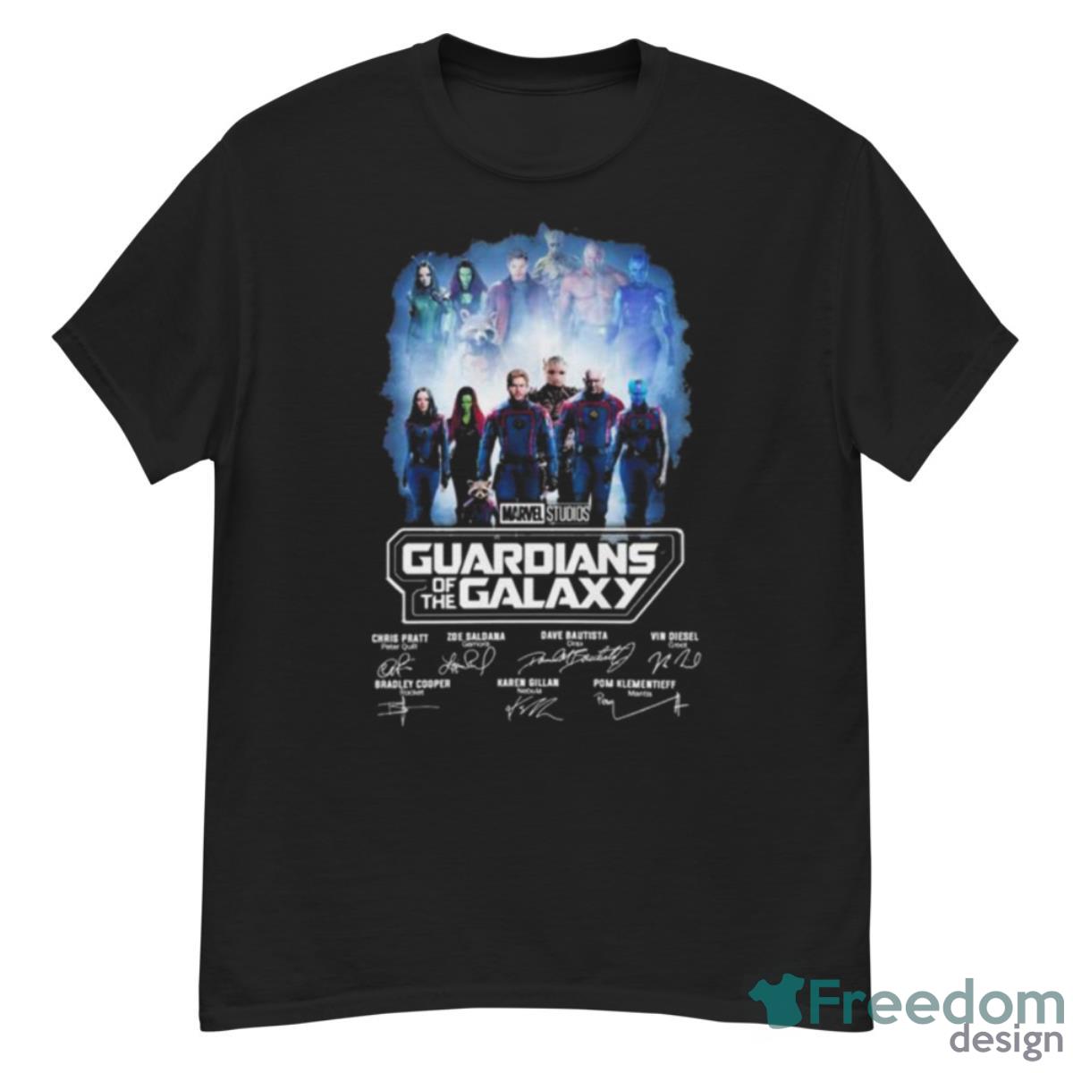 Marvel Studios Guardians Of The Galaxy Characters Signatures Shirt