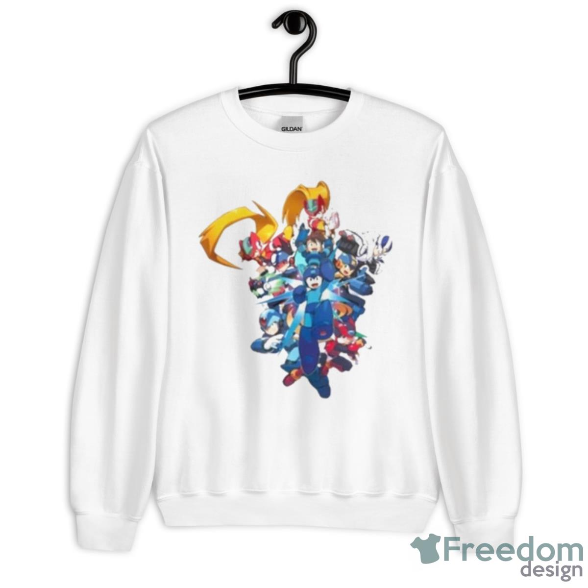 Mega Man’s 35th Anniversary Artwork Shirt - Unisex Heavy Blend Crewneck Sweatshirt