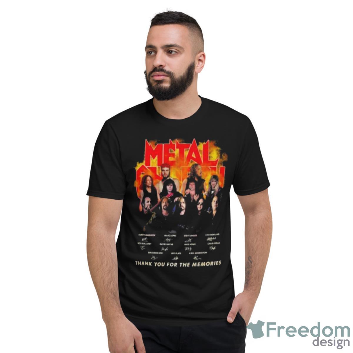 Metal Church Thank You For The Memories Signatures Shirt - Short Sleeve T-Shirt