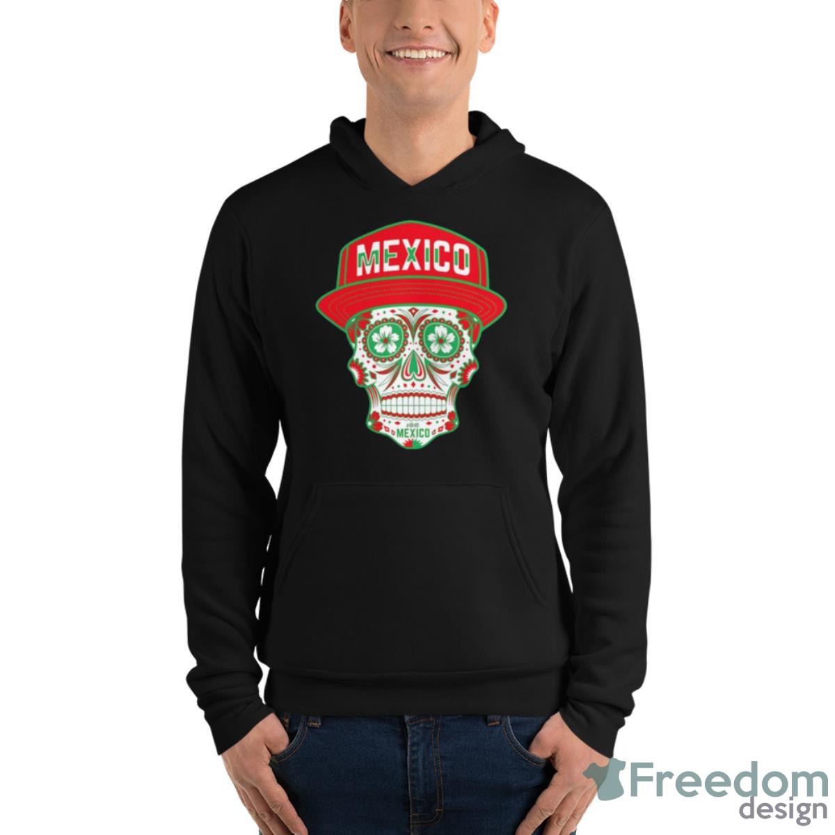 Mexico Sugar Skull Shirt - Unisex Fleece Pullover Hoodie Mexico Sugar Skull Shirt - Unisex Fleece Pullover Hoodie