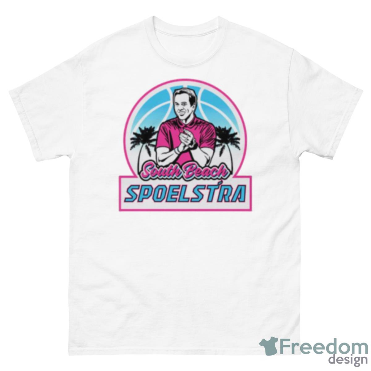 Miami Basketball South Beach Spoelstra Shirt - 500 Men’s Classic Tee Gildan