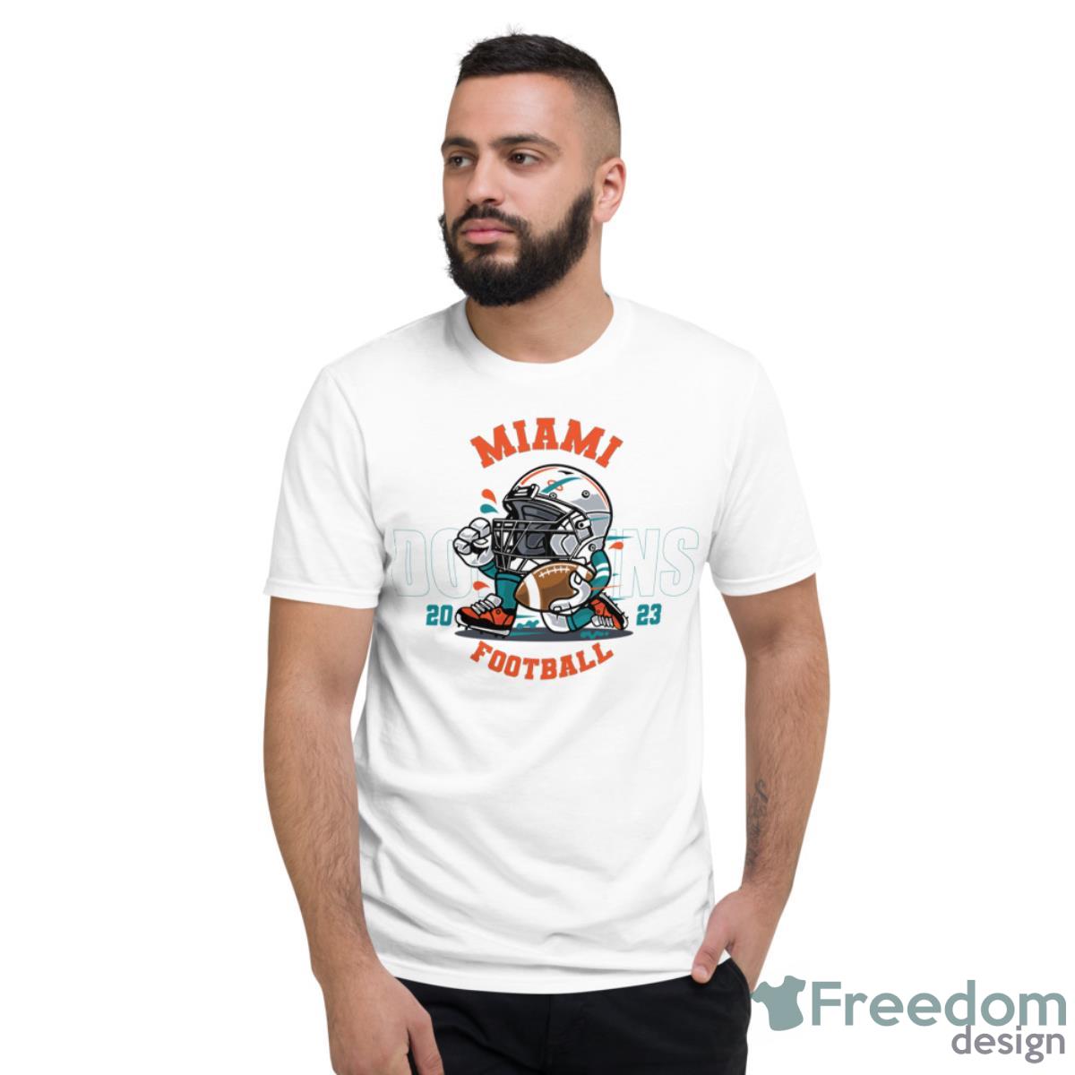 Miami Dolphins Football T-Shirt Hoodie Sweatshirt - Short Sleeve T-Shirt-4 Miami Dolphins Football T-Shirt Hoodie Sweatshirt - Short Sleeve T-Shirt-4