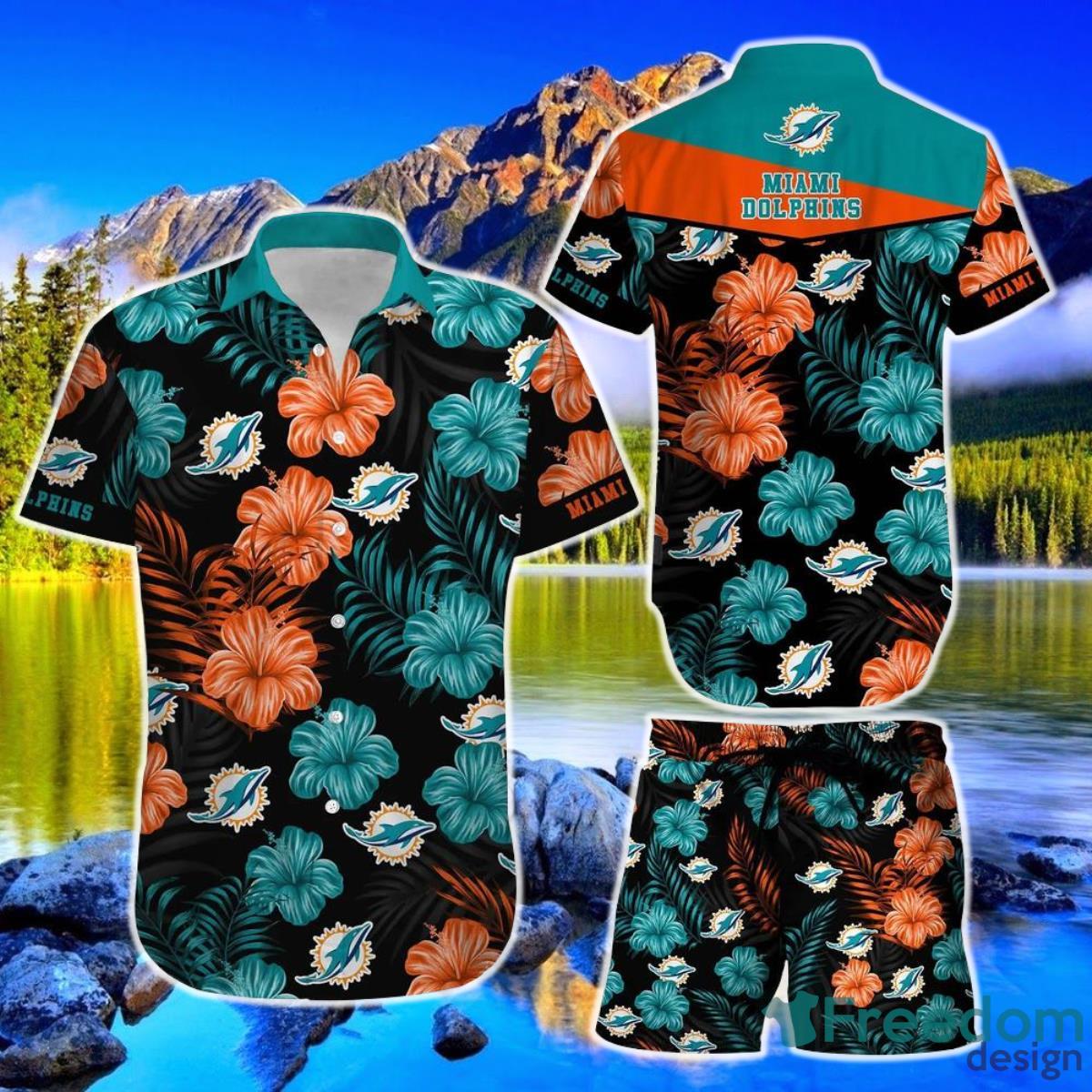 Personalized Miami Dolphins Hawaiian Shirt And Shorts NFL Hawaii