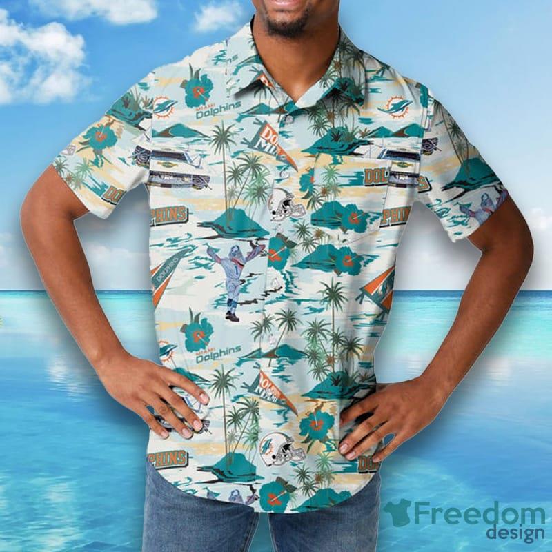 Miami Dolphins NFL & Short American Hawaiian Shirt – Teepital