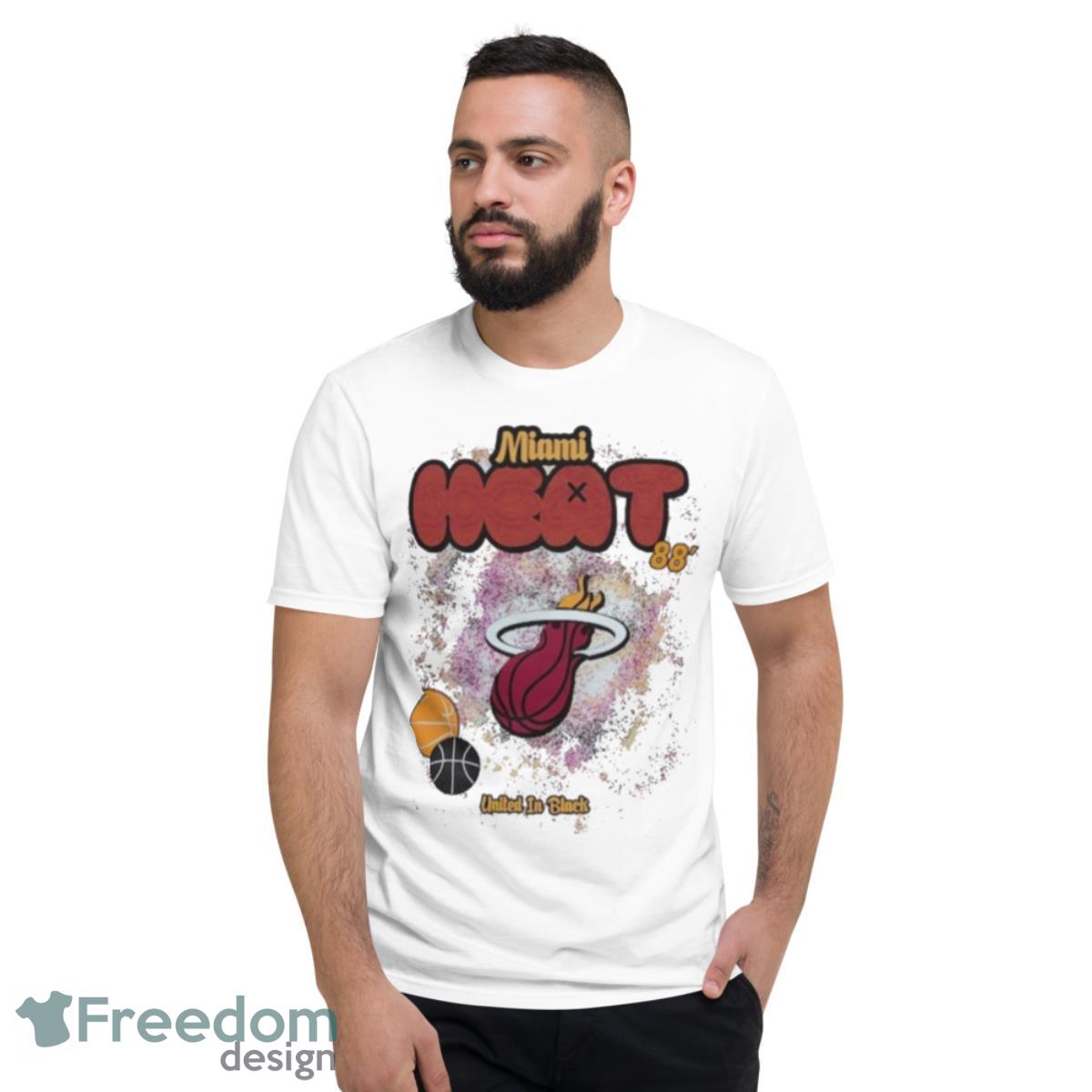 Miami Heat United In Black 88 Shirt - Short Sleeve T-Shirt