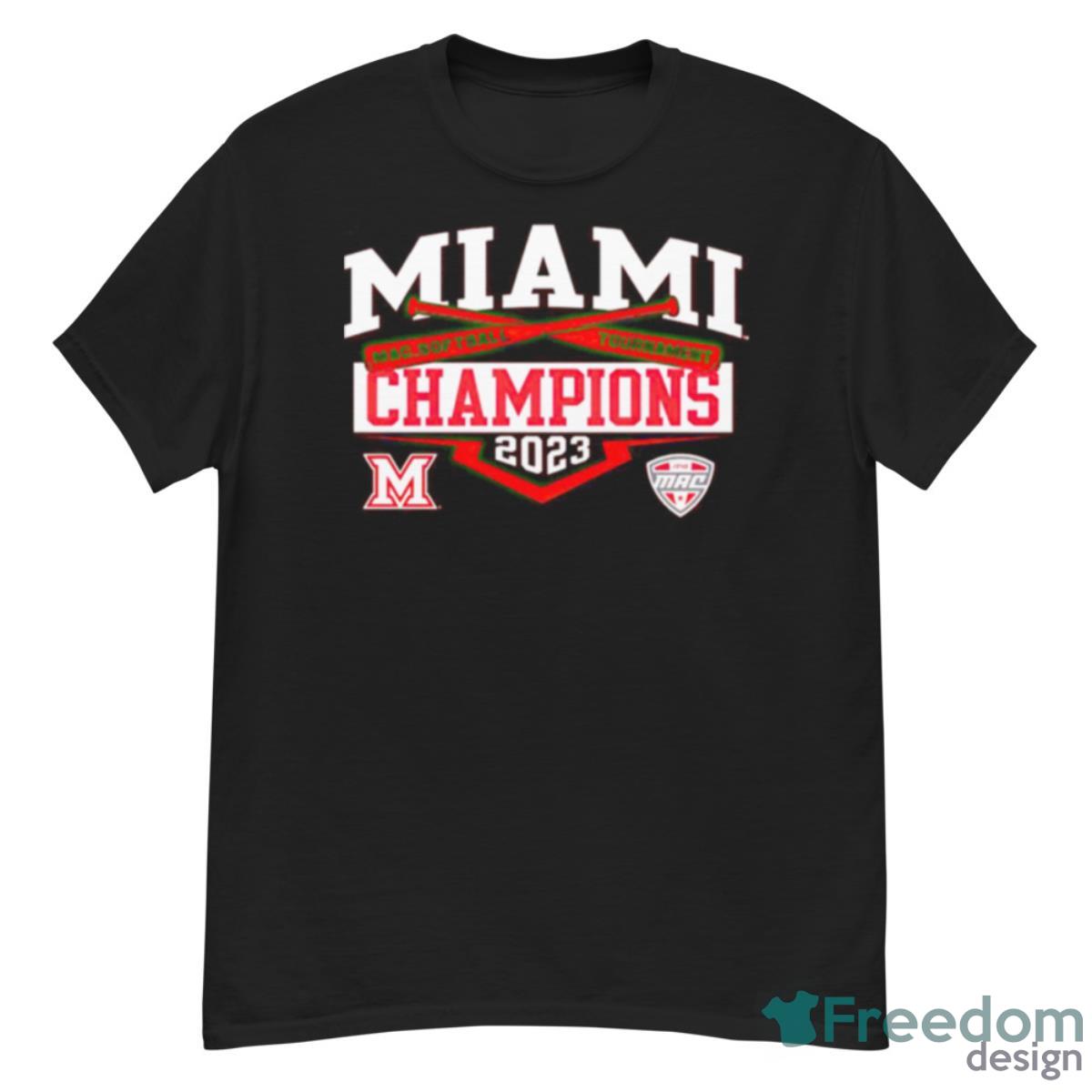 Miami Redhawks 2023 Mac Softball Conference Tournament Champions Shirt - G500 Men’s Classic T-Shirt