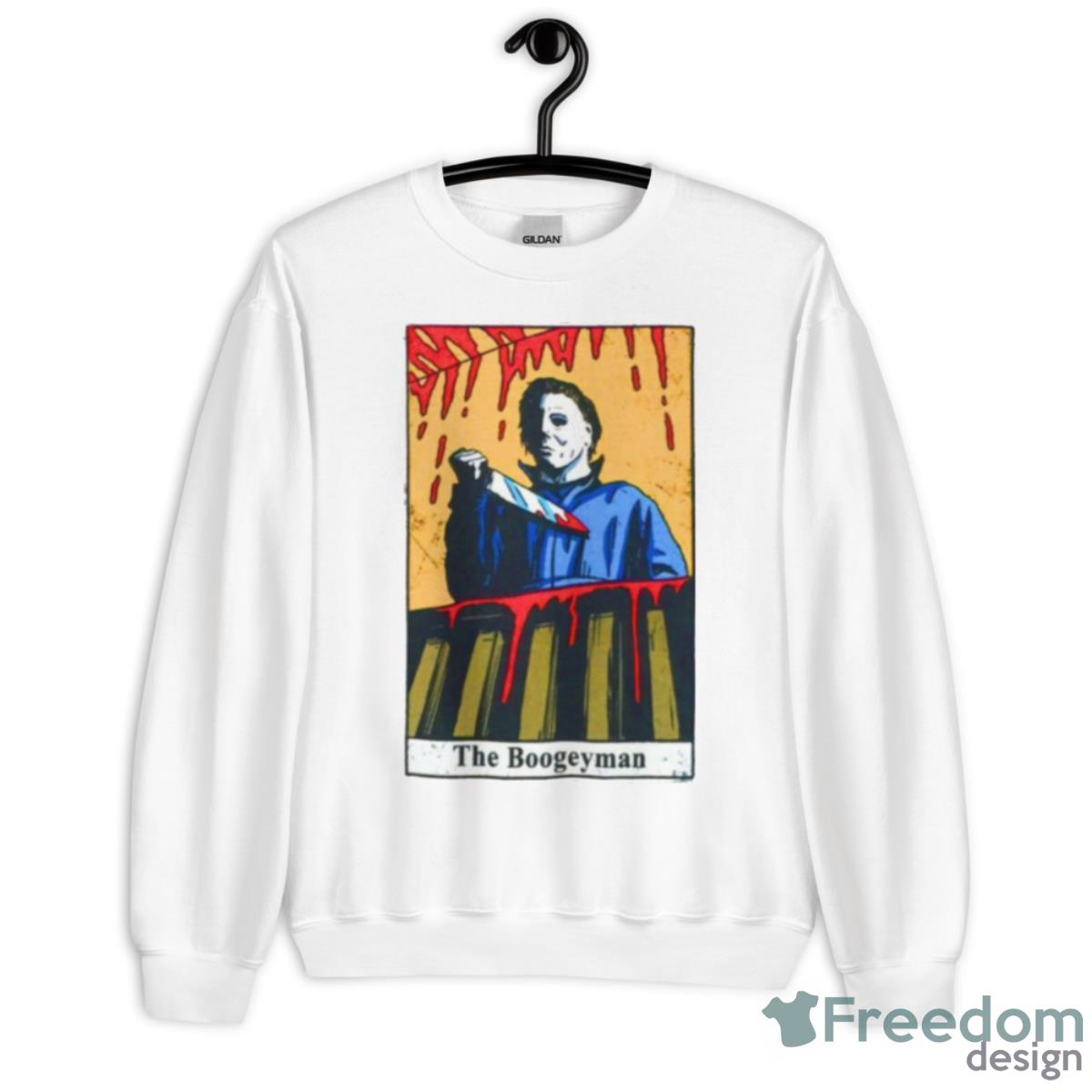 Michael Myers Halloween Tarot Card Boogeyman Horror Movie Shirt - Unisex Heavy Blend Crewneck Sweatshirt
