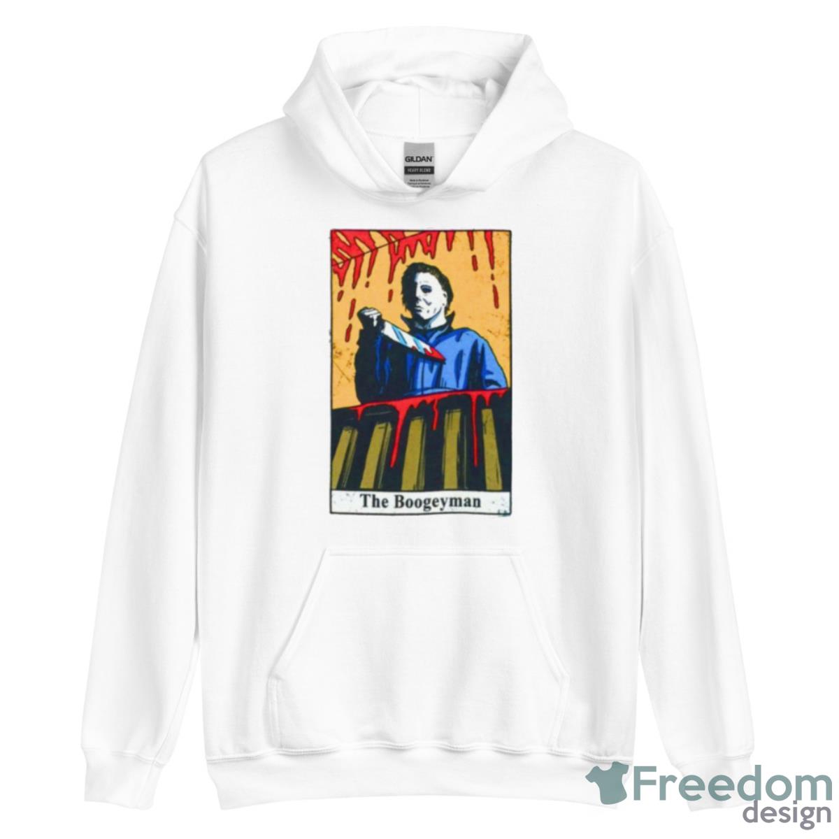 Michael Myers Halloween Tarot Card Boogeyman Horror Movie Shirt image Michael Myers Halloween Tarot Card Boogeyman Horror Movie Shirt - Unisex Heavy Blend Hooded Sweatshirt