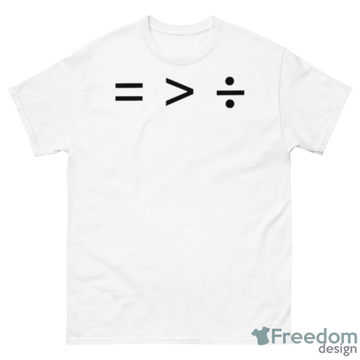 Michelle Obama Equality Is Greater Than Division Shirt - 500 Men’s Classic Tee Gildan