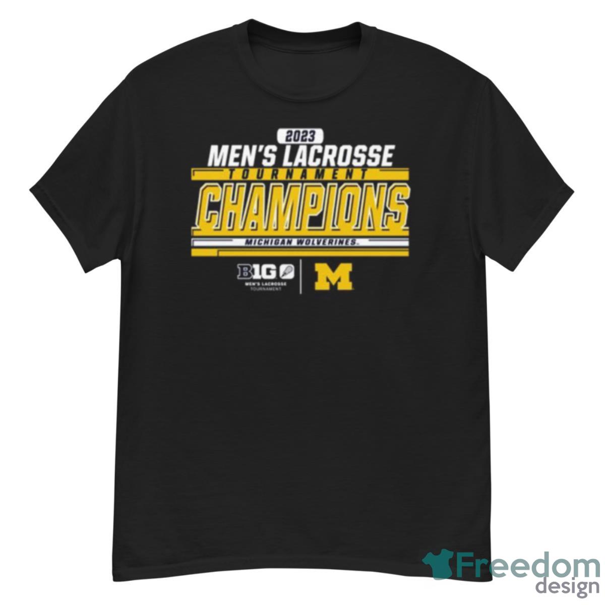 Michigan Wolverines 2023 Big Ten Lacrosse Tournament Champions T Shirt - G500 Men’s Classic T-Shirt